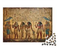 Puzzle 70x50cm/1000pcs Pour Adultes Égypte Antique,pour Femmes Et Hommes,Planche En Bois,verrouillage De Précision Art Mural hiéroglyphique