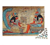 Puzzle 70x50cm/1000pcs Pour Adultes Égypte Antique Scene,pour Femmes Et Hommes,Planche En Bois,verrouillage De Précision Egyptian Style d'art hiéroglyphique