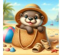 Puzzle 80 Piezas Adultos Animales Playa 28x28 cm Rompecabezas Adultos Dificil Juego Educativo Puzzle Adulto 80 Piezas para Juguetes de Desafío Familiar, Decoración del Hogar