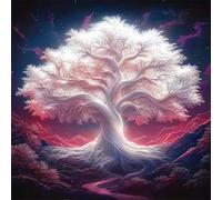 Puzzle 80 Piezas Adultos Árbol del Vida Paisaje, Rompecabezas Imposible Juguetes de Desafío de Juego Educativo, Puzzles Adultos 80 Piezas 28x28 cm