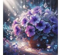 Puzzle 90 Piezas Gloria mañana púrpura, Puzzle 90 Piezas para Adultos y Niños, 30x30cm Rompecabezas Adultos, Familia Juego, Juguete Educativo, Regalo Creativo para la Relajación