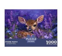 Puzzle A Cute Baby Ciervos De 1000 Piezas Animales Rompecabezas para Adultos De 1000 Piezas Decoracion Regalo 38x26cm/1000pcs