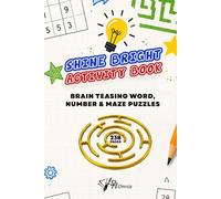 Puzzle Activity Book with Fun & Brain Teasing Word, Number & Maze Puzzles: Educational, Inspiring & Engaging Games & Logic Puzzles: Interactive ... Planner, Hangman, Cryptograms & Anxiety Help