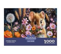 Puzzle Adorable Baby Mouse De 1000 Piezas Animal Rompecabezas Hombres Y Mujeres De 1000 Piezas Decoracion Hobby 52x38cm/1000pcs