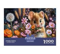 Puzzle Adorable Baby Mouse De 1000 Piezas Animal Rompecabezas Hombres Y Mujeres De 1000 Piezas Decoracion Entretenimiento Creativo 70x50cm/1000pcs