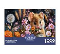 Puzzle Adorable Baby Mouse De 1000 Piezas Animal Rompecabezas para Adultos De 1000 Piezas Decoracion Entretenimiento Creativo 38x26cm/1000pcs