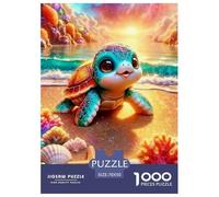 Puzzle Adorable Little Turtle De 1000 Piezas Animal Rompecabezas Adultos De 1000 Piezas Pintura Regalo 70x50cm/1000pcs