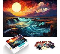 Puzzle adulto 1000 piezas Cascada de Gullfoss DIY Puzzle Toys 19.7 pulgadas x 29.5 pulgadas Entrena tu cerebro y tus manos para adolescentes de 14 años y más