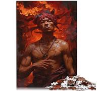 Puzzle adulto 1000 piezas Epic Fantasy Fire Mago Red Family Fun Puzzle 26x38cm Regalos para Amigos y Familia para Adolescente 14 Años y Más