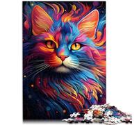 Puzzle Adulto 1000 piezas Gato para Diversión Familiar Ayuda al Cerebro a Ejercitar Juguetes Adictivos para Cultivar la Paciencia 19.7" x 29.5" para Adolescente 14+