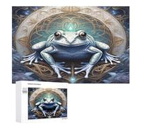 Puzzle adulto Big Eyed Rana 1000 piezas para niños de 12 años rompecabezas de madera rompecabezas (75×50cm)