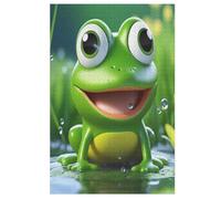 Puzzle adulto Big Eyed Rana 1000 piezas para niños de 12 años rompecabezas de madera rompecabezas (78×53cm)