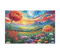 Puzzle Adulto Campo de Amapolas Rural Campo Naturaleza Salvaje Bonita Vibrante 1000 Piezas De Calidad Cautivador Divertido Y Entretenido Ocio Familiar 1000 PCS（75x50cm）