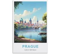 Puzzle Adulto de 300(38x26cm) piezas, Praga (República Checa), Puzzle de Alta dificultad, Juego educativo