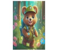 Puzzle adulto lindo oso 1000 piezas para niños de 12 años rompecabezas de madera rompecabezas (78×53cm)