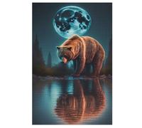 Puzzle adulto oso 1000 piezas para niños de 12 años rompecabezas de madera rompecabezas 78×53cm