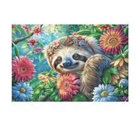 Puzzle Adulto Perezoso Bosque Florido Vida Silvestre Naturaleza Salvaje Rural Bonito Sereno 1000 Piezas De Calidad Divertido Creativo Y Cautivador Hobby Y Entretenimiento 1000 PCS（75x50cm）