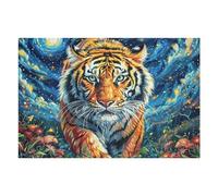 Puzzle Adulto Rey de la Selva Montaña Florida Vida Silvestre Salvaje 1000 Piezas De Calidad Cautivador Creativo Y Divertido Ocio En Casa 1000 PCS（75x50cm）