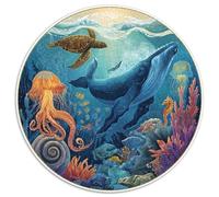 Puzzle Adultos 1000 Piezas Exploración Submarina Desafío Creativo con Naufragios, Peces Tropicales Y Corales. Piezas Interbloqueantes Y Diseño Artístico Mejorar La Concentración.
