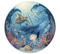 Puzzle Adultos 1000 Piezas Exploración Submarina Desafío Creativo con Naufragios, Peces Tropicales Y Corales. Piezas Interbloqueantes Y Diseño Artístico Mejorar La Concentración.
