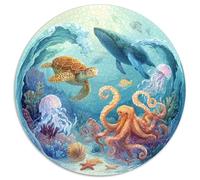 Puzzle Adultos 1000 Piezas Exploración Submarina Desafío Creativo con Naufragios, Peces Tropicales Y Corales. Piezas Interbloqueantes Y Diseño Artístico Mejorar La Concentración.