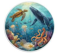 Puzzle Adultos 1000 Piezas Exploración Submarina Desafío Creativo con Naufragios, Peces Tropicales Y Corales. Piezas Interbloqueantes Y Diseño Artístico Mejorar La Concentración.