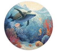Puzzle Adultos 1000 Piezas Exploración Submarina Desafío Creativo con Naufragios, Peces Tropicales Y Corales. Piezas Interbloqueantes Y Diseño Artístico Mejorar La Concentración.