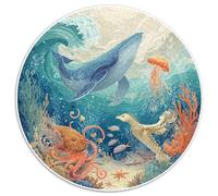 Puzzle Adultos 1000 Piezas Exploración Submarina Desafío Creativo con Naufragios, Peces Tropicales Y Corales. Piezas Interbloqueantes Y Diseño Artístico Mejorar La Concentración.