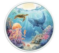 Puzzle Adultos 1000 Piezas Exploración Submarina Desafío Creativo con Naufragios, Peces Tropicales Y Corales. Piezas Interbloqueantes Y Diseño Artístico Mejorar La Concentración.