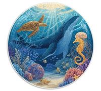 Puzzle Adultos 1000 Piezas Exploración Submarina Desafío Creativo con Naufragios, Peces Tropicales Y Corales. Piezas Interbloqueantes Y Diseño Artístico Mejorar La Concentración.