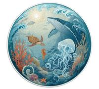 Puzzle Adultos 1000 Piezas Exploración Submarina Desafío Creativo con Naufragios, Peces Tropicales Y Corales. Piezas Interbloqueantes Y Diseño Artístico Mejorar La Concentración.