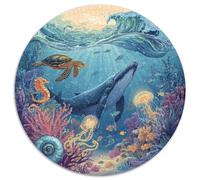 Puzzle Adultos 1000 Piezas Exploración Submarina Desafío Creativo con Naufragios, Peces Tropicales Y Corales. Piezas Interbloqueantes Y Diseño Artístico Mejorar La Concentración.