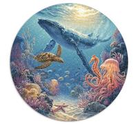 Puzzle Adultos 1000 Piezas Exploración Submarina Desafío Creativo con Naufragios, Peces Tropicales Y Corales. Piezas Interbloqueantes Y Diseño Artístico Mejorar La Concentración.