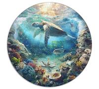 Puzzle Adultos 1000 Piezas Fondo Marino Explora Los Misterios del Océano con Este Desafío Creativo. Diseño Artístico con Tortugas, Delfines Y Arrecifes. Estimula La Mente Y Fomenta La Paciencia.