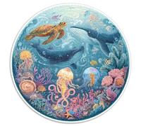 Puzzle Adultos 1000 Piezas Fondo Marino Explora Los Misterios del Océano con Este Desafío Creativo. Diseño Artístico con Tortugas, Delfines Y Arrecifes. Estimula La Mente Y Fomenta La Paciencia.