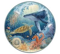 Puzzle Adultos 1000 Piezas Fondo Marino Explora Los Misterios del Océano con Este Desafío Creativo. Diseño Artístico con Tortugas, Delfines Y Arrecifes. Estimula La Mente Y Fomenta La Paciencia.