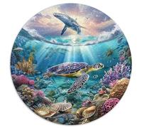 Puzzle Adultos 1000 Piezas Fondo Marino Explora Los Misterios del Océano con Este Desafío Creativo. Diseño Artístico con Tortugas, Delfines Y Arrecifes. Estimula La Mente Y Fomenta La Paciencia.