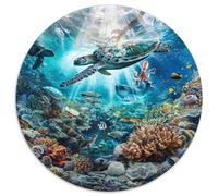 Puzzle Adultos 1000 Piezas Fondo Marino Explora Los Misterios del Océano con Este Desafío Creativo. Diseño Artístico con Tortugas, Delfines Y Arrecifes. Estimula La Mente Y Fomenta La Paciencia.