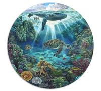 Puzzle Adultos 1000 Piezas Fondo Marino Explora Los Misterios del Océano con Este Desafío Creativo. Diseño Artístico con Tortugas, Delfines Y Arrecifes. Estimula La Mente Y Fomenta La Paciencia.