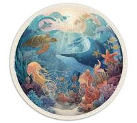 Puzzle Adultos 1000 Piezas Fondo Marino Explora Los Misterios del Océano con Este Desafío Creativo. Diseño Artístico con Tortugas, Delfines Y Arrecifes. Estimula La Mente Y Fomenta La Paciencia.