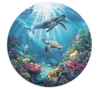 Puzzle Adultos 1000 Piezas Fondo Marino Explora Los Misterios del Océano con Este Desafío Creativo. Diseño Artístico con Tortugas, Delfines Y Arrecifes. Estimula La Mente Y Fomenta La Paciencia.