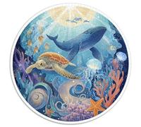 Puzzle Adultos 1000 Piezas Fondo Marino Explora Los Misterios del Océano con Este Desafío Creativo. Diseño Artístico con Tortugas, Delfines Y Arrecifes. Estimula La Mente Y Fomenta La Paciencia.