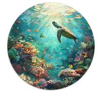 Puzzle Adultos 1000 Piezas Fondo Marino Explora Los Misterios del Océano con Este Desafío Creativo. Diseño Artístico con Tortugas, Delfines Y Arrecifes. Estimula La Mente Y Fomenta La Paciencia.