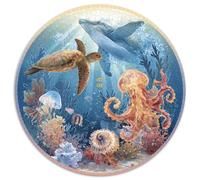 Puzzle Adultos 1000 Piezas Fondo Marino Explora Los Misterios del Océano con Este Desafío Creativo. Diseño Artístico con Tortugas, Delfines Y Arrecifes. Estimula La Mente Y Fomenta La Paciencia.