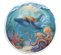 Puzzle Adultos 1000 Piezas Fondo Marino Explora Los Misterios del Océano con Este Desafío Creativo. Diseño Artístico con Tortugas, Delfines Y Arrecifes. Estimula La Mente Y Fomenta La Paciencia.