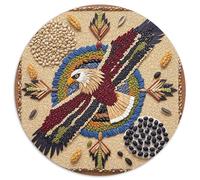 Puzzle Águila Calva 1000 Piezas para Adultos Juego Relajante de cartón Puzzles Bald Águila Granos Collage Decorativo Regalo 1000pcs (67.5x67.5cm)