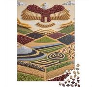 Puzzle Águila Calva 1000 Piezas para Adultos Juego Relajante De Madera Rompecabezas Águila Calva Compuesta de Granos Decorativo Regalo Original 1000pcs (75x50cm)
