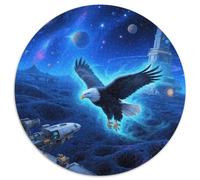 Puzzle Águila Calva 1000 Piezas para Adultos Y Niños Juego Familiar Puzzle Águila Calva Espacio Decorativo Regalo Ideal 1000pcs (67.5x67.5cm)