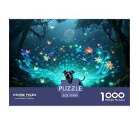 Puzzle American Staffordshire Terrier 1000 Piezas - para Adultos Rompecabezas De Dreamy Bosque, Juego Divertido E Instructivo Arte Decorativo, 70x50cm/1000pcs