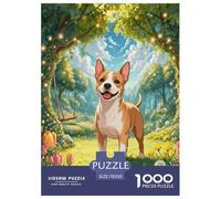 Puzzle American Staffordshire Terrier 1000 Piezas - para Adultos Y Niños Rompecabezas De Prado, Juego Desafiante, Arte Decorativo, Regalo Ideal 70x50cm/1000pcs